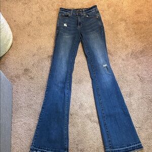 Classic Blue Flare Jeans for Women